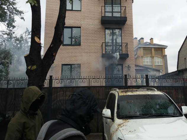На месте инцидента Нападение на российских дипломатов на Украине
