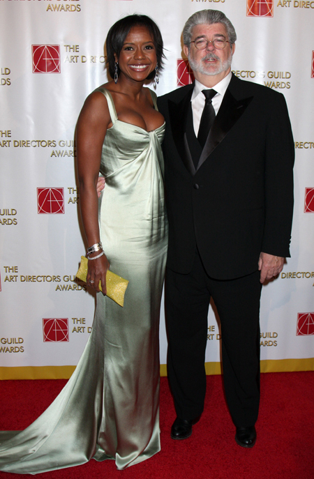 Джордж ЛУКАС, Меллоди ХОБСОН (фото Splash/All Over Press)