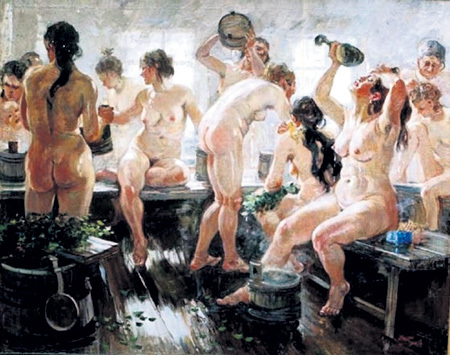 Глядя на картину Александра ГЕРАСИМОВА «Баня», понимаешь: там нет некрасивых женщин