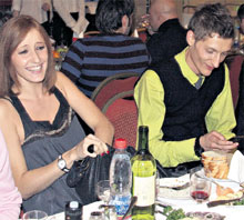 ЛИЗА И ПАША: выпили за успех фильма