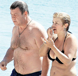 «ДУКАЛИС» С НЕЗНАКОМКОЙ: прошлой осенью Сергей ездил на Мертвое море не с женой, а с этой дамой